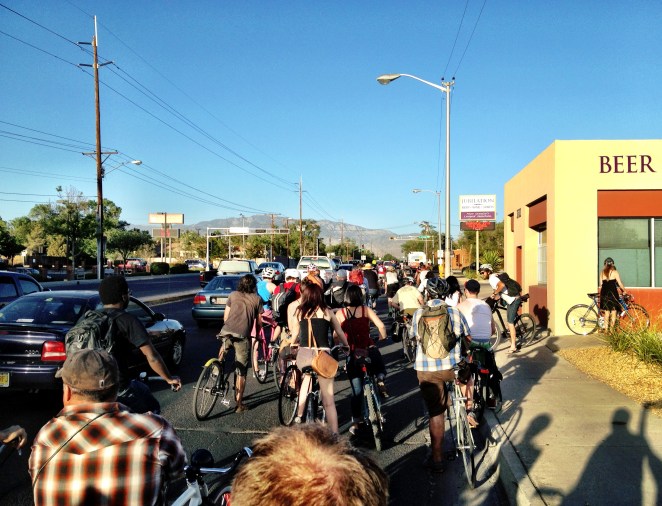 Critical mass ride, Albuquerque